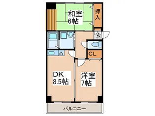 トリニティ加美東【7階】の間取り