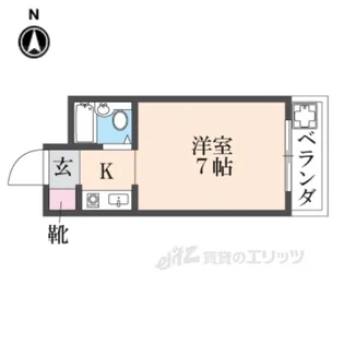 エスポワール御殿山【1階】の間取り