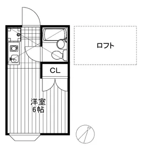 ボナールハイム【1階】の間取り