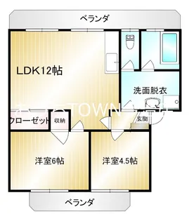 サンキョーマンション【3階】の間取り
