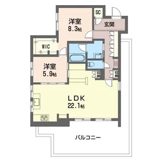 ステラ キャシェット【4階】の間取り