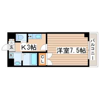 ブランシェ泉中央【3階】の間取り