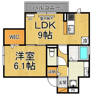 エスポワール シャトゥ【3階】の間取り