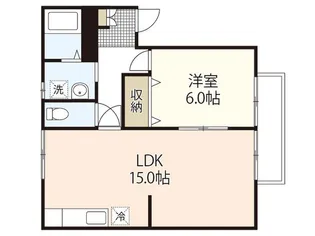 ヴィラフローレルA棟【2階】の間取り