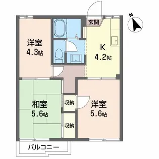 シュガーグランデュールA【1階】の間取り