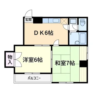 グランレッド【2階】の間取り