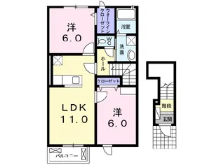 サンリット・ガーデン【2階】の間取り