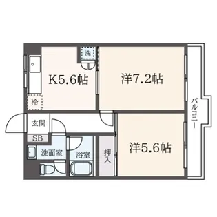 ロータリーライフ相模原【4階】の間取り