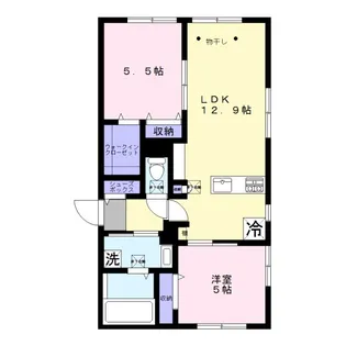 アートハイツ白幡【1階】の間取り