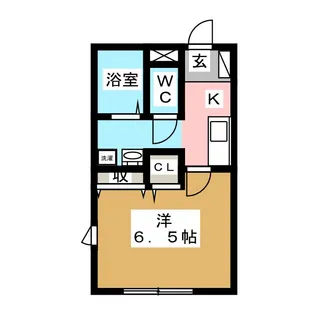 ビギニングプレイス【1階】の間取り