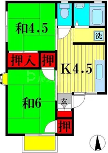 リリーハイツ【1階】の間取り