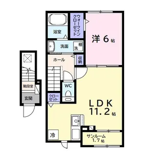 アネックス ワン【2階】の間取り