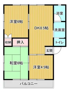 N・Sコーポ B棟【1階】の間取り