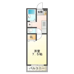 サクシード栗真【2階】の間取り