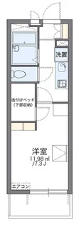 レオパレスリラ大南【3階】の間取り