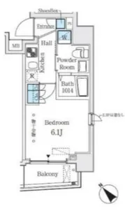 コージーコート島津山【4階】の間取り