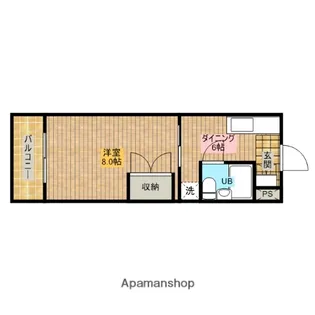 サンパレス木下【2階】の間取り