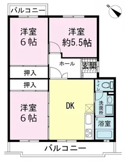 アヴニールドゥモエ【1階】の間取り
