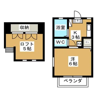グリーンコーポ【2階】の間取り
