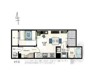REキャスバルクォーレ長町南【1階】の間取り