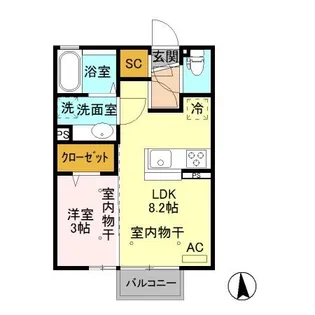Ciel【2階】の間取り