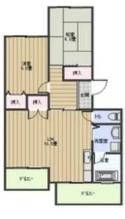 サンハイツひさし【3階】の間取り
