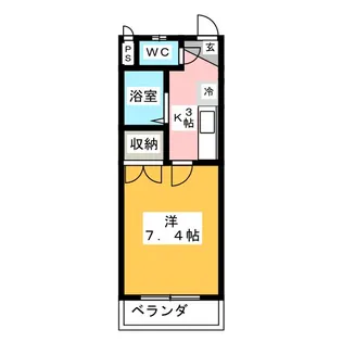 エンジェル御器所【2階】の間取り