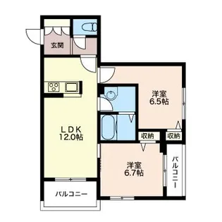 AEQUOR I【2階】の間取り