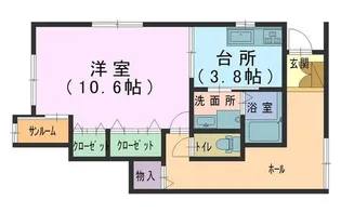 マルベリー【1階】の間取り