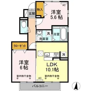 メゾン・ラ・セーヌ【1階】の間取り