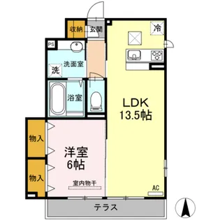 アゼリア上鷺 F【1階】の間取り
