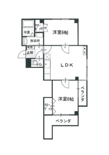 森の木ハイツ【3階】の間取り