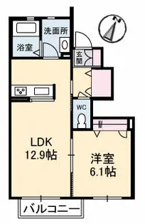 サン フローラ【1階】の間取り