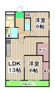 サンフローラ桂【5階】の間取り