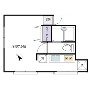 島崎工務店アパート【2階】の間取り
