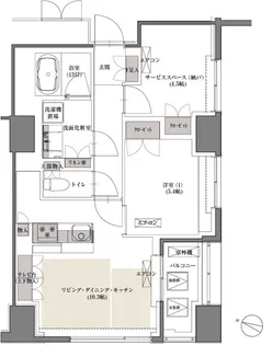 フォレストビュー護国寺【1階】の間取り