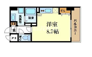 グランルージュ栄 II【8階】の間取り