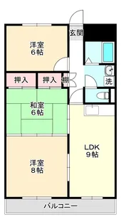 エクスクリエ桜橋【2階】の間取り