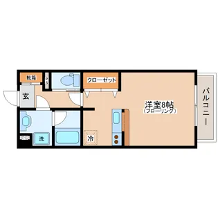 ヴィラマール雨宮【5階】の間取り