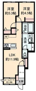 AI Grandir獅子ヶ谷【1階】の間取り