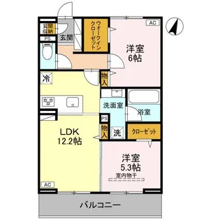 Koaひばりヶ丘【2階】の間取り