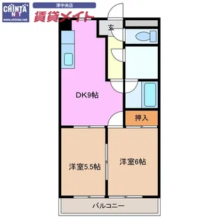 パレオシンセイ III【3階】の間取り
