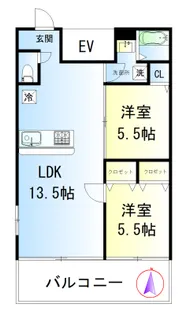 スカイメゾン押上【3階】の間取り