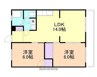 プレゼンス狐島【2階】の間取り