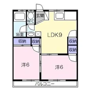 泉ハイツ久保B【3階】の間取り