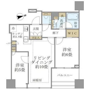 白金ザ スカイ EAST【9階】の間取り