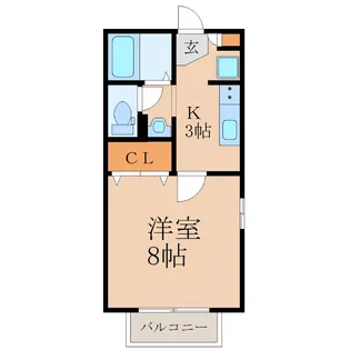 セジュール花並木【2階】の間取り