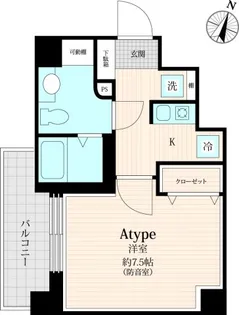 「防音マンション」Konomi Tokiwadai【1階】の間取り