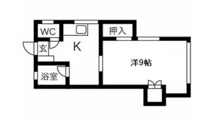 ブルーナ北陵【1階】の間取り