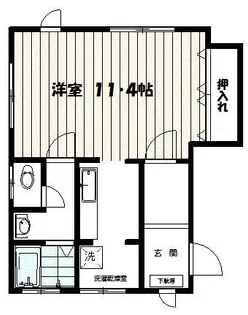 ユーソニアエヴァ【1階】の間取り